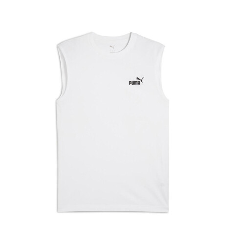 Remera de Hombre Puma Logo Sleeveless Blanco