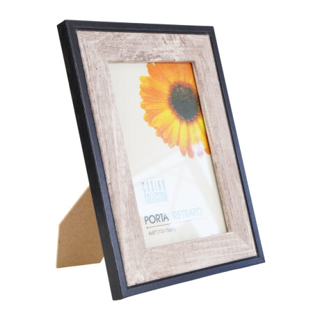 Portaretrato de madera con borde negro 10x15 Portaretrato de madera con borde negro 10x15