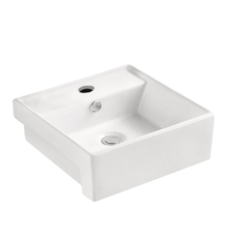 Bacha De Loza Blanca Para Sobreponer 41X41X15 000