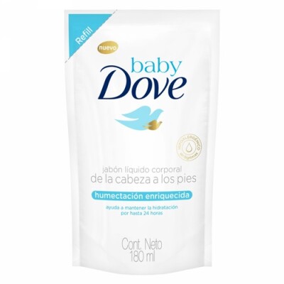 Jabón Dove Baby Líquido Humect. Enrquecida Repuesto 180 Ml. Jabón Dove Baby Líquido Humect. Enrquecida Repuesto 180 Ml.