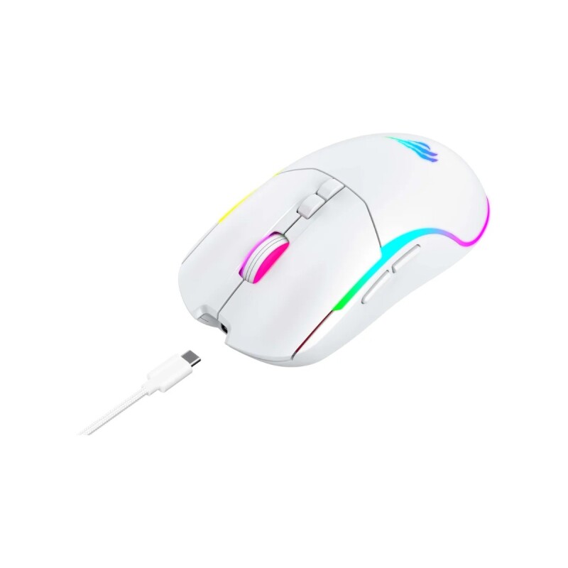 Mouse Gamer Havit MS1020WB Blanco Inalambrico Mouse Gamer Havit MS1020WB Blanco Inalambrico