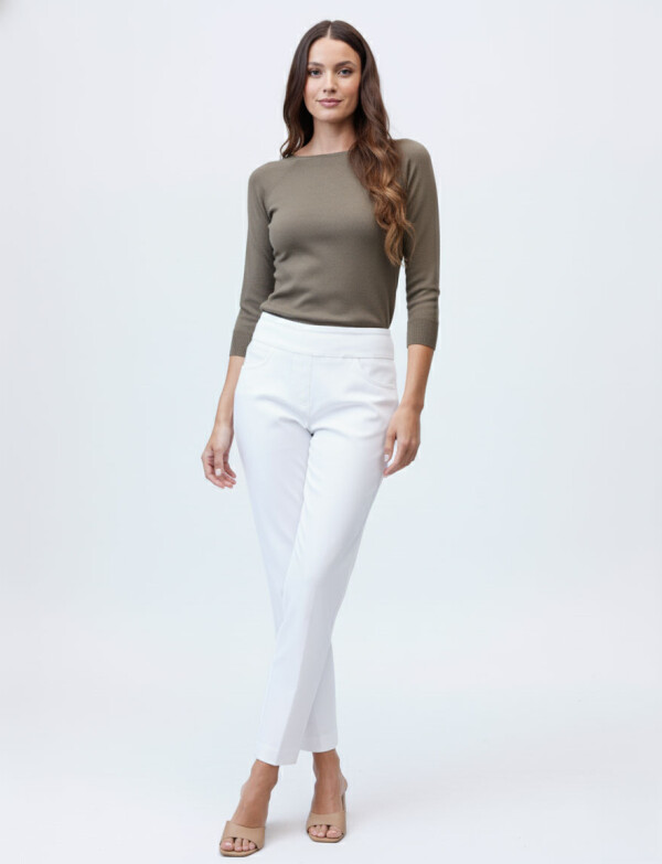 Pantalon Pull On BLANCO