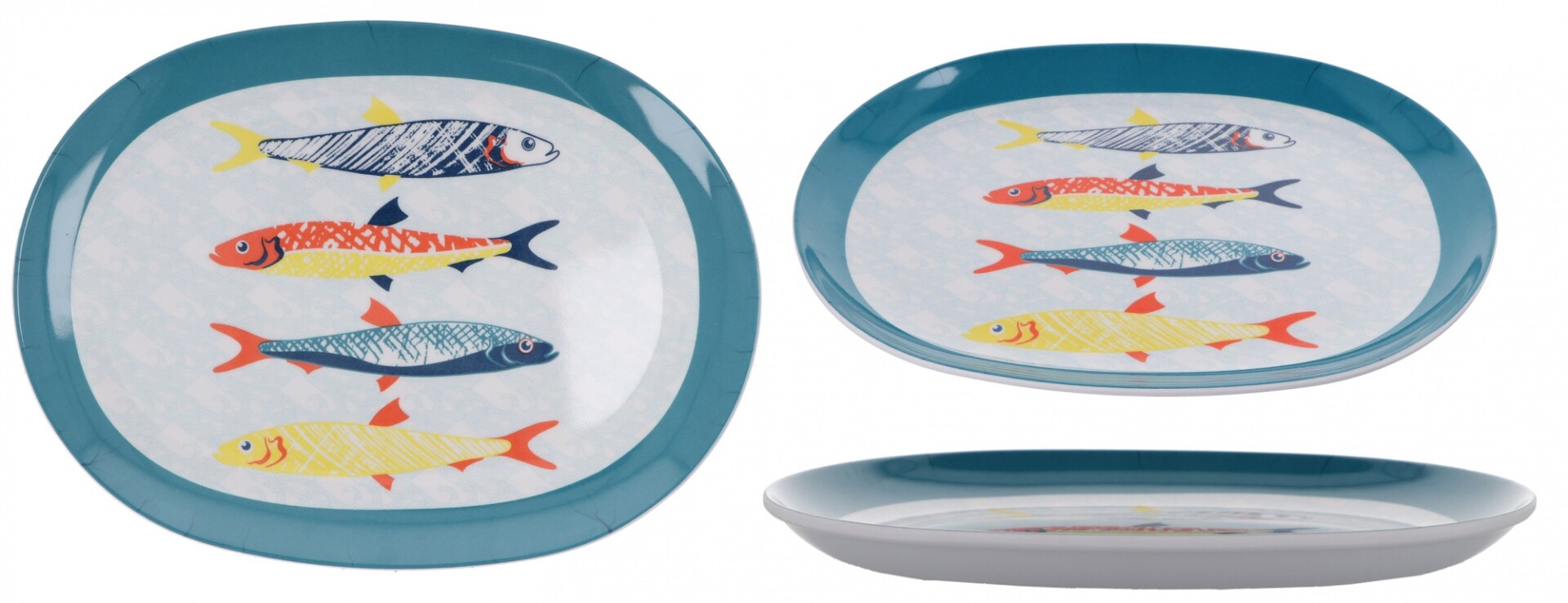 Plato de melamina Oval Linea Merlin 
