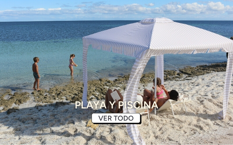 Playa y piscina