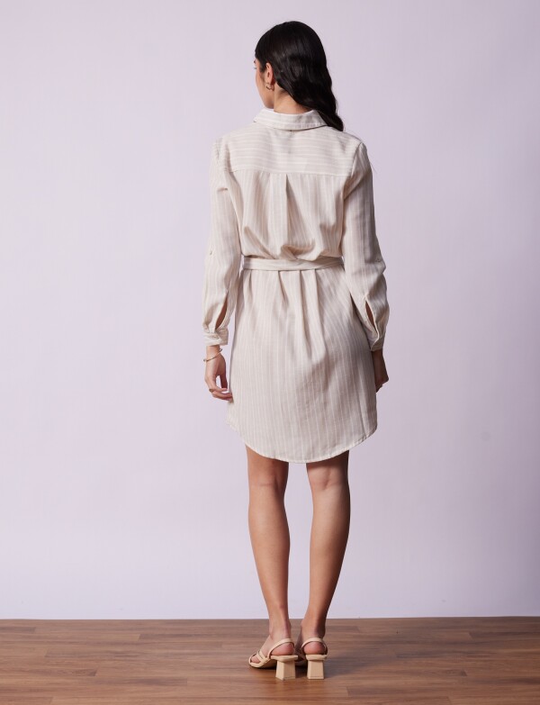 Vestido Camisero BEIGE/MULTI
