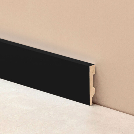 Zocalo Recto Negro De Pvc Espuma Alta Densidad 15X7X270Cms GAMAS DE NEGRO