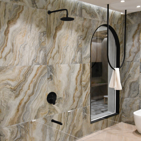 Griferia De Ducha De Embutir Negro Mate Aqualia 000