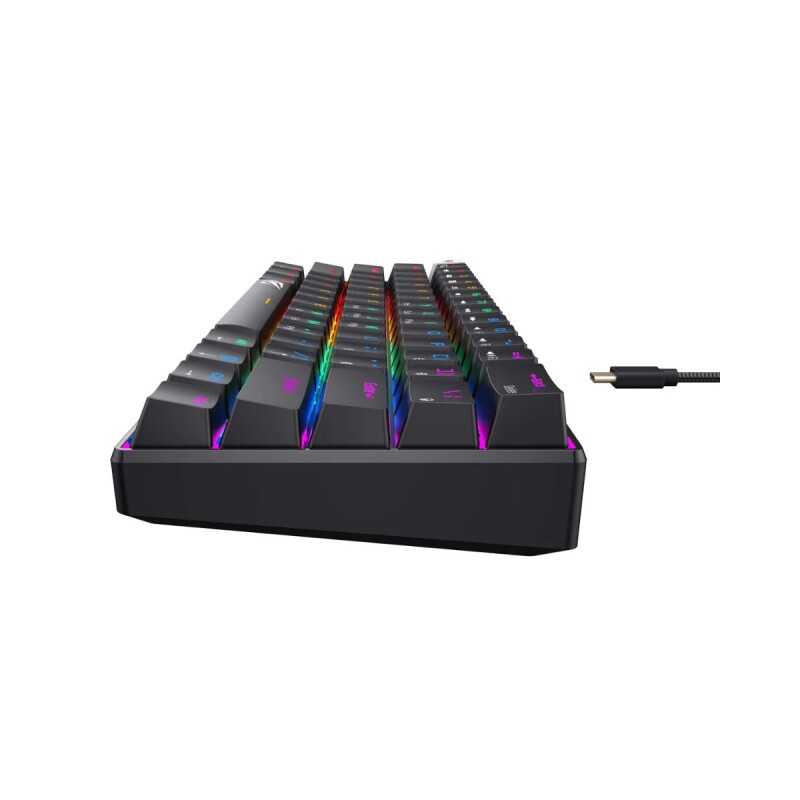 Teclado Gamer Havit KB903L Negro RGB Retroiluminado Teclado Gamer Havit KB903L Negro RGB Retroiluminado