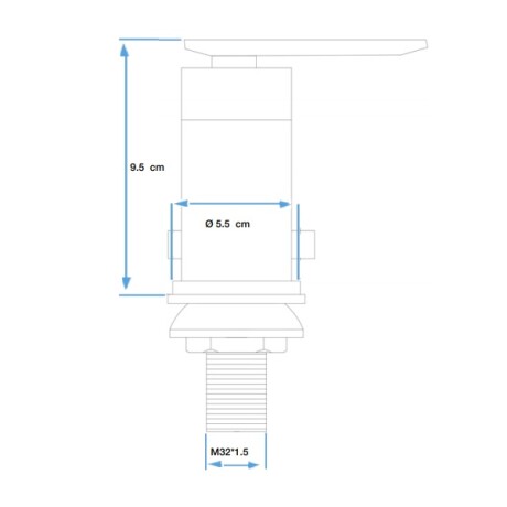 Griferia De Bidet Monocomando Cromo Aqualia Edimburgo 000