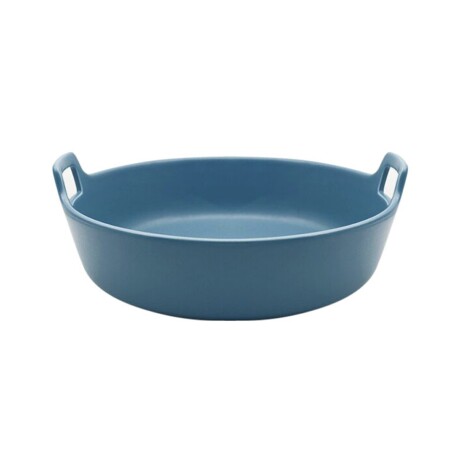 Ensaladera Selecta en cerámica con asas 24x23x9cm Azul