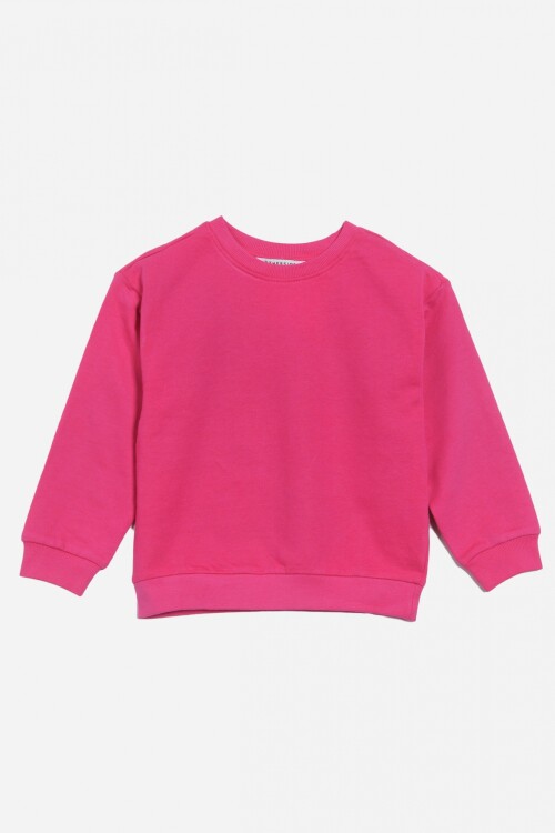 Sweatshirt cuello a la base ROSADO