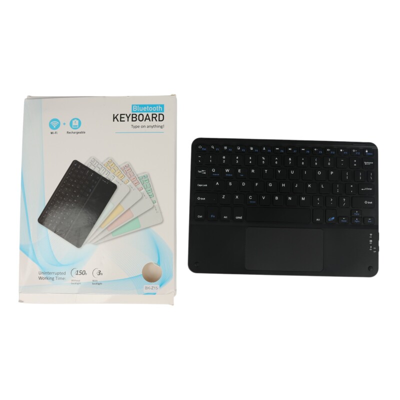 Teclado inalambrico mini bluetooth recargable negro Teclado inalambrico mini bluetooth recargable negro