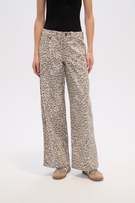 Pantalon Cintosa Estampado 1