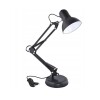Lampara de mesa articulada ajustable con pinza y base blanca Lampara de mesa articulada ajustable con pinza y base blanca