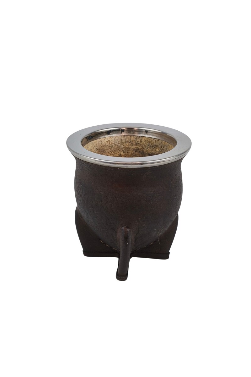 Mate camionero calabaza acero Marron