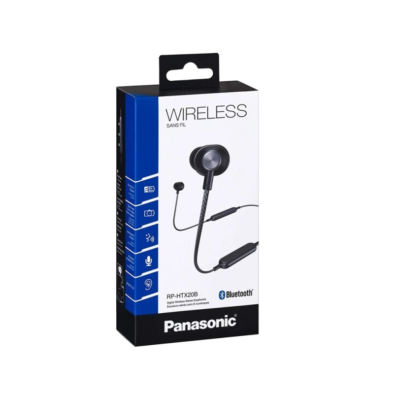 AURICULARES IN EAR BT PANASONIC RP-HTX20BE-K AURICULARES IN EAR BT PANASONIC RP-HTX20BE-K