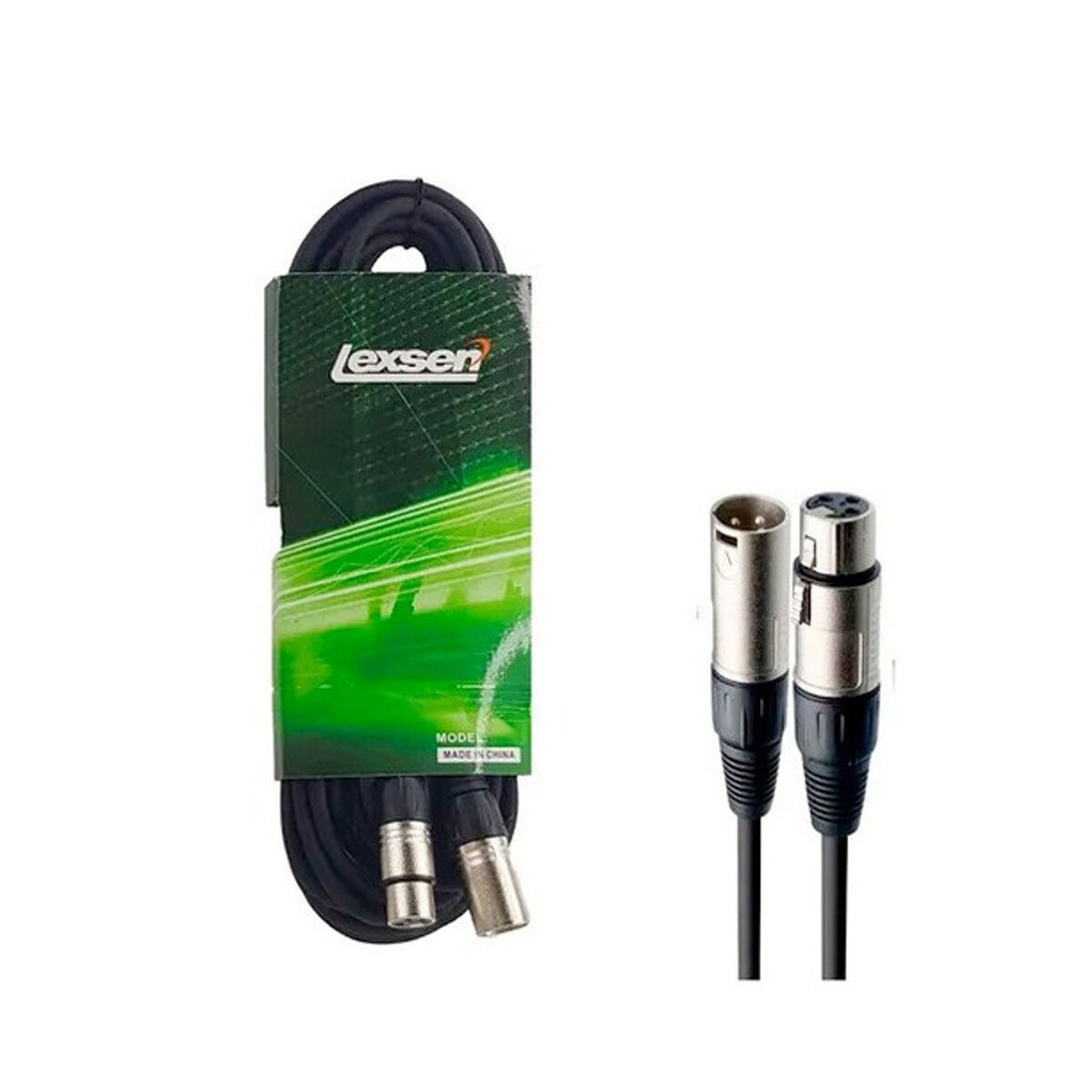 CABLE para micrófono y parlante LEXSEN MC41 3MTS XLR 