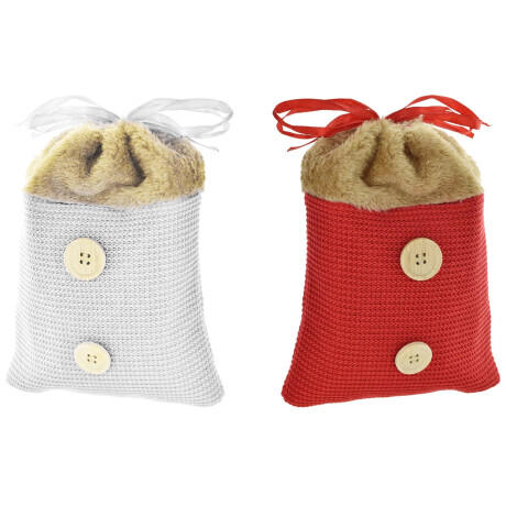 BOLSA TELA C/PIEL Y 2 BOTONES 21.5X16CM CH18011 Q144 BOLSA TELA C/PIEL Y 2 BOTONES 21.5X16CM CH18011 Q144