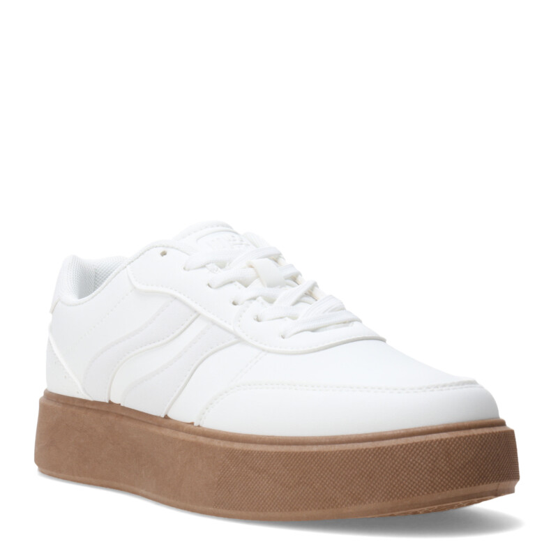 Championes de Mujer Miss Carol DIDAF acordonado chato Blanco