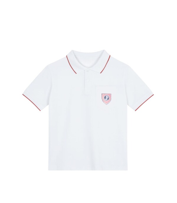 Remera Polo Jean Piaget Blanco