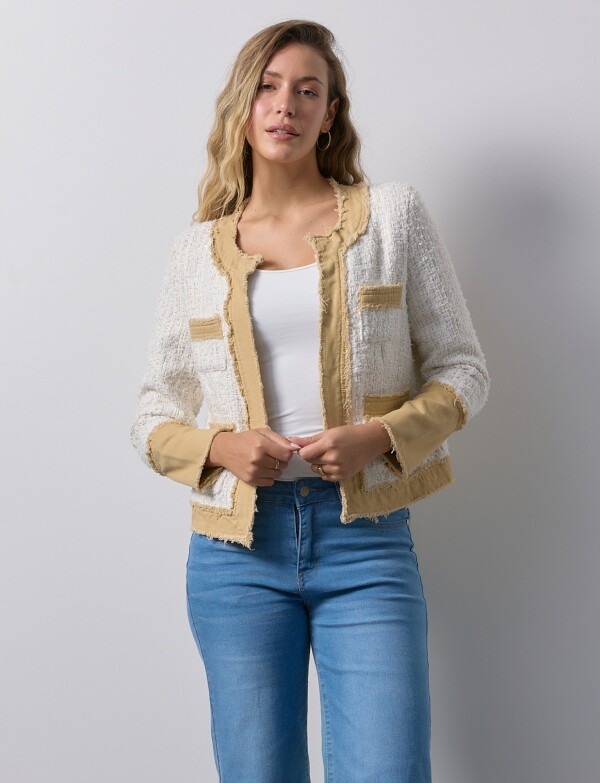 Chaqueta Tweed & Denim CRUDO/MULTI