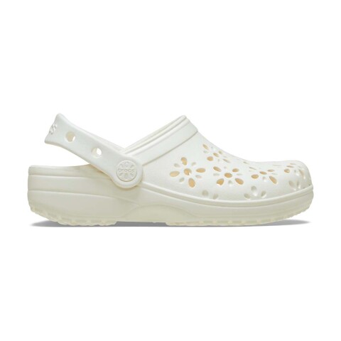 Crocs Floral Cut Out Clog - Unisex Chalk Chalk