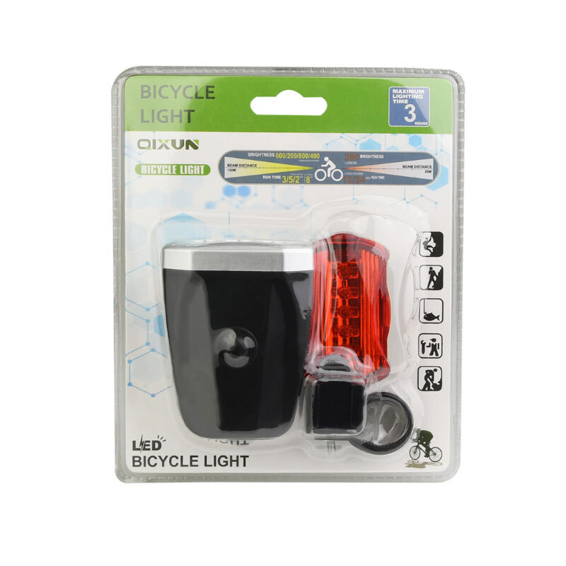 Luz para bicicleta set delantera + trasera alta potencia Luz para bicicleta set delantera + trasera alta potencia