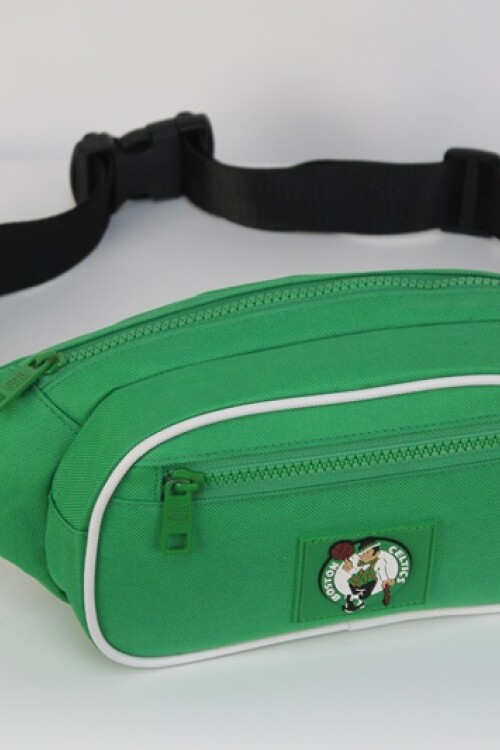 Riñonera nylon doble cierre Boston Celtics - NBA Verde