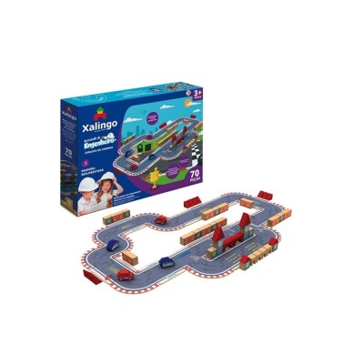 PUZZLE PISTA DE CARRERAS CON BLOQUES DE MADERA PUZZLE PISTA DE CARRERAS CON BLOQUES DE MADERA