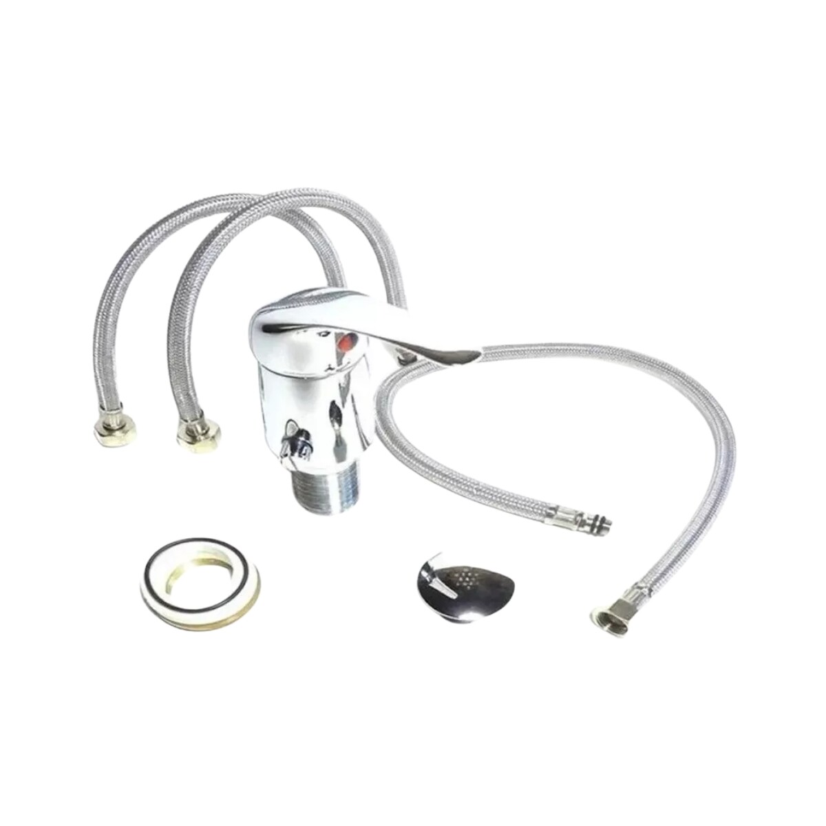 Monocomando para bidé con transferencia, zinc, 35mm, línea U Home, a juego con modelos estándar. 