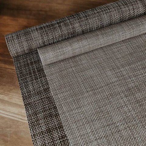 Mantel individual tejido PVC Gris gris