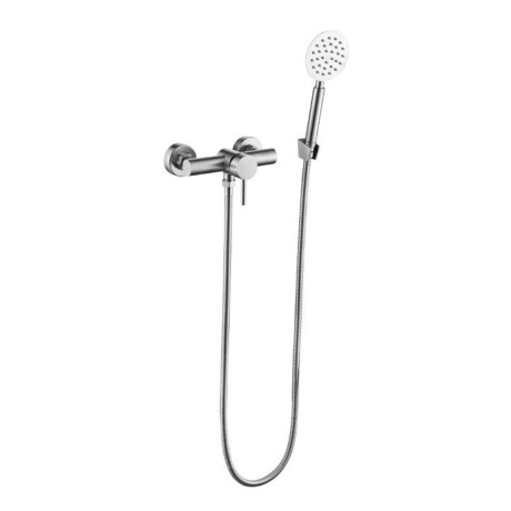 Griferia Ducha Exterior Con Flexible Y Telefono - Brushed Nickel GRIS