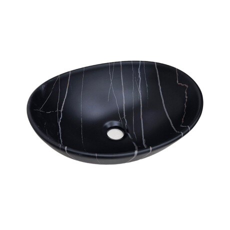 Bacha De Apoyo Negra Mate Veteada 41X33X14.5 Incl Popup GAMAS DE NEGRO