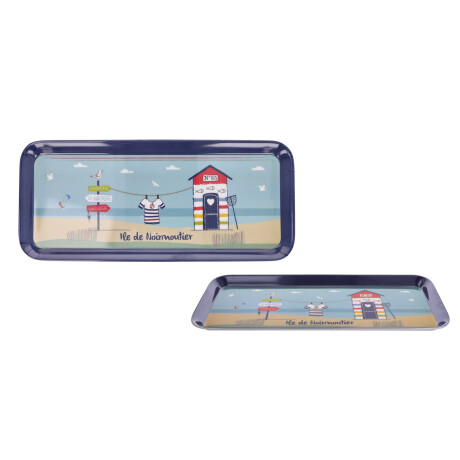 Bandeja de melamina rectangular Linea Noirmoutier Bandeja de melamina rectangular Linea Noirmoutier