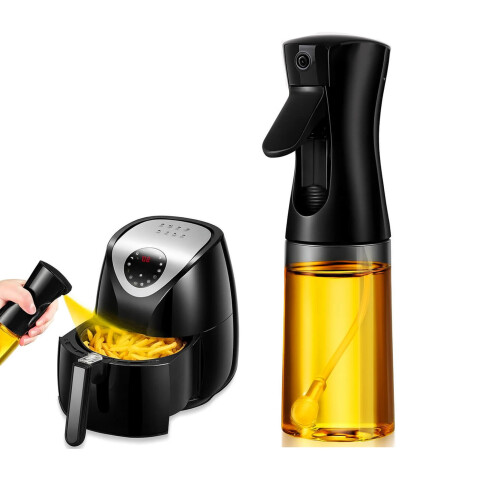 Pulverizador de Aceite 220 ml HMJ055 | Spray de Cocina Saludable, Preciso y Reutilizable para Air Fryer y Ensaladas Negro Pulverizador de Aceite 220 ml HMJ055 | Spray de Cocina Saludable, Preciso y Reutilizable para Air Fryer y Ensaladas Negro