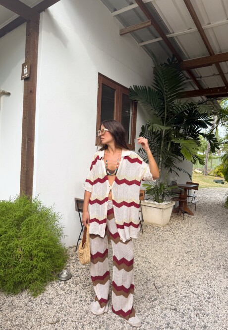 Camisa Riga SS26 Zig Tinto