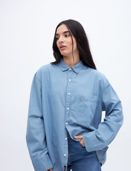 Camisa Meg Light Blue