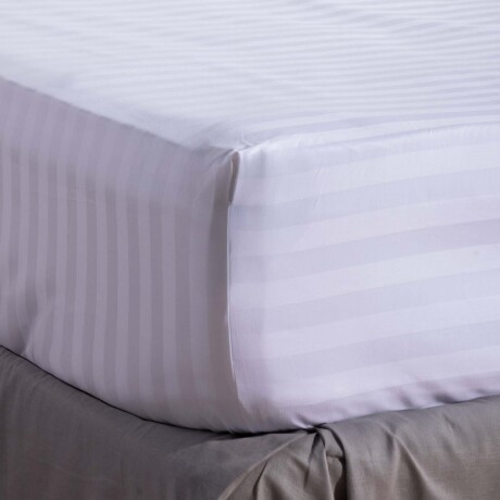 SÁBANA BAJERA 2 PLAZAS ALGODON BLANCO 500 HILOS