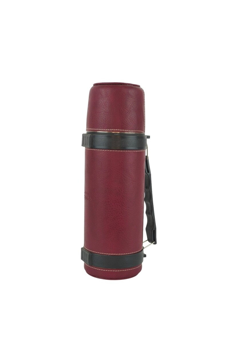 Termo de acero forrado 1 litro bordo