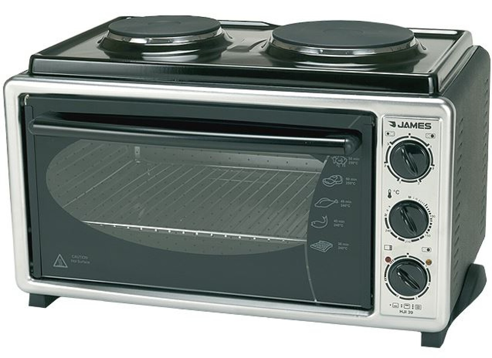 HORNO JAMES HJI 39 L HP -2 DISCOS -Simil A. Inox. - Sin color 