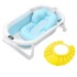 Baño Bebé Plegable + Colchón Baby Splash + Gorra Variante Color Amarillo