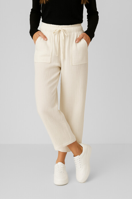 Pantalon Ravenea Marfil / Off White