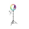 ANILLO DE LUZ LED SELFIE 26CM RGB C/TRIP ANILLO DE LUZ LED SELFIE 26CM RGB C/TRIP