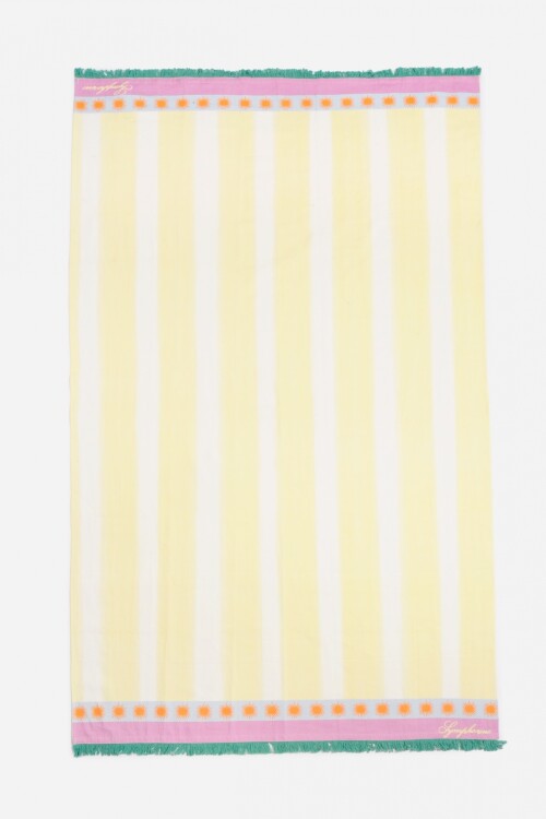 PREVENTA Pareo rayado amarillo