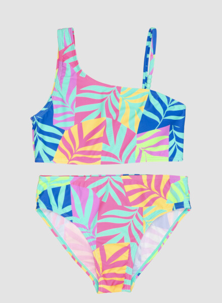 Bikini ruffle 6-18a Verde mili/esmeralda