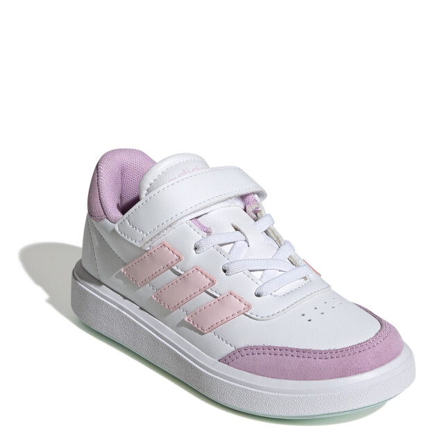Championes de Niños Adidas Court Block Blanco - Rosado - Lila