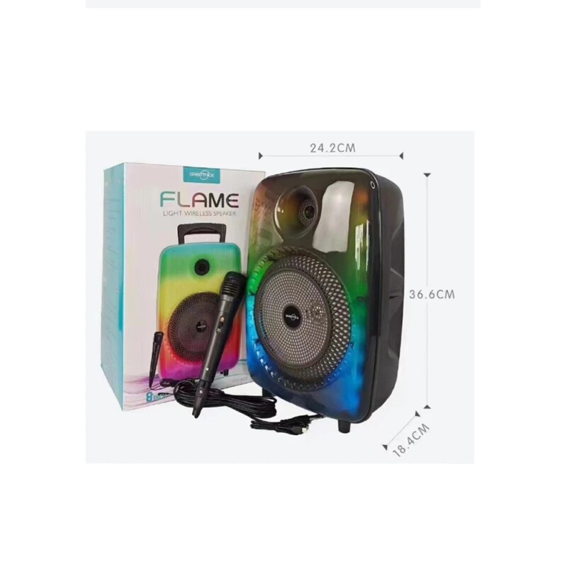 PARLANTE BT 8"" GTS-1802 flame PARLANTE BT 8"" GTS-1802 flame