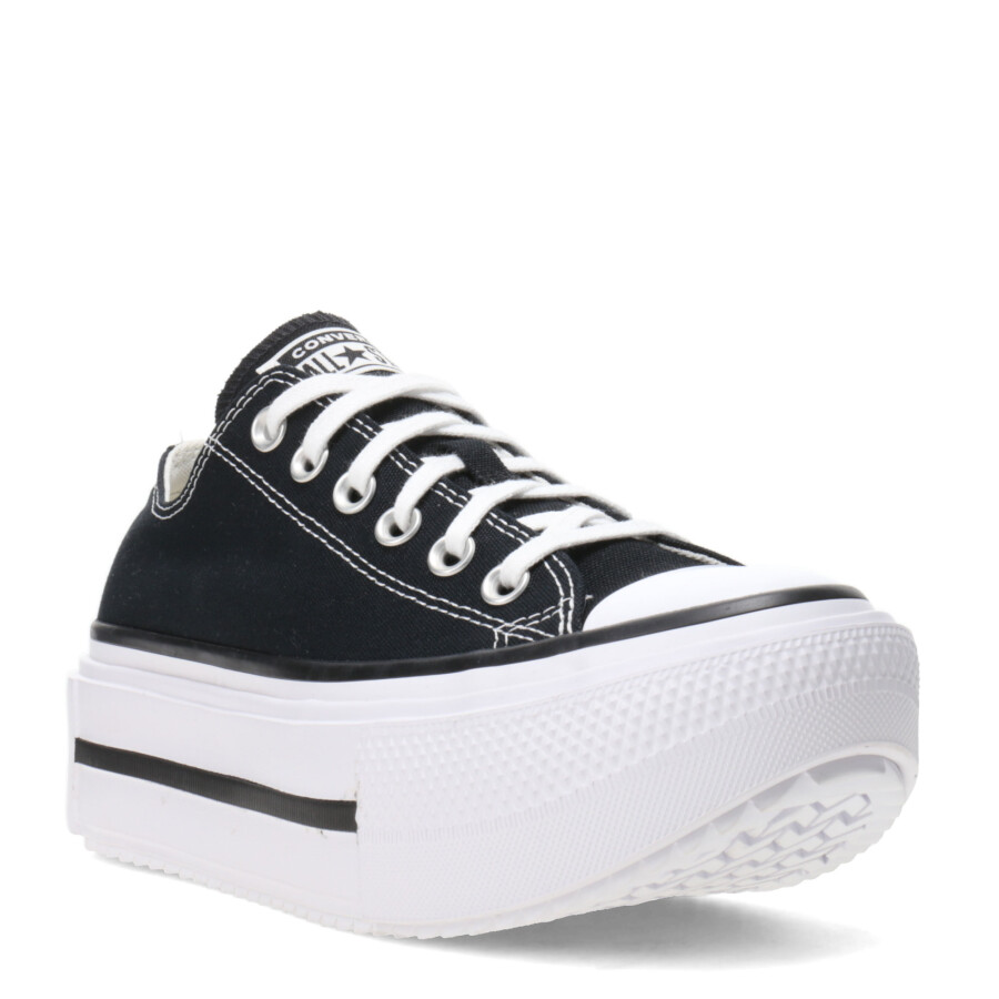 Championes de Mujer Converse Lift Double Stack Negro - Blanco