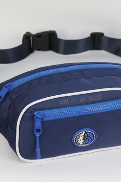 Riñonera nylon doble cierre Maverikcs - NBA Azul