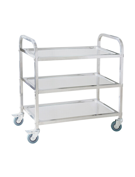 CARRO SERV A.INOX 3NIVELES 76X40X84CM CARRO SERV A.INOX 3NIVELES 76X40X84CM
